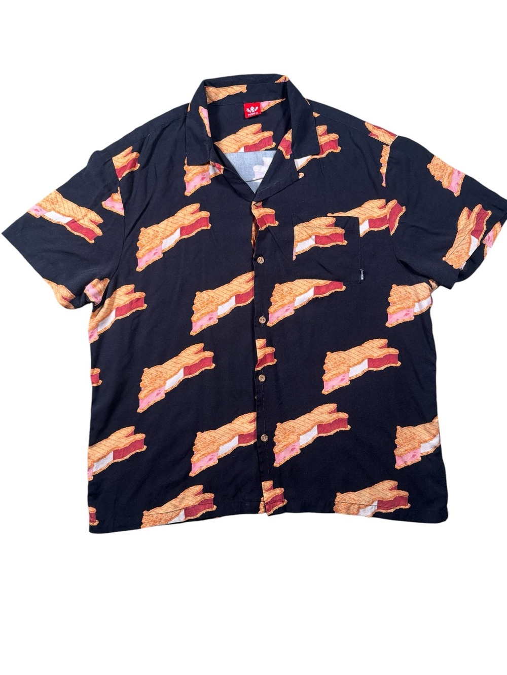 Billionaire boys club ice cream print men’s short sleeve button up xxl - Picture 2 of 5